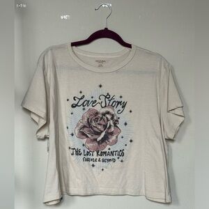 Love Story graphic crop tee, sz xxxl